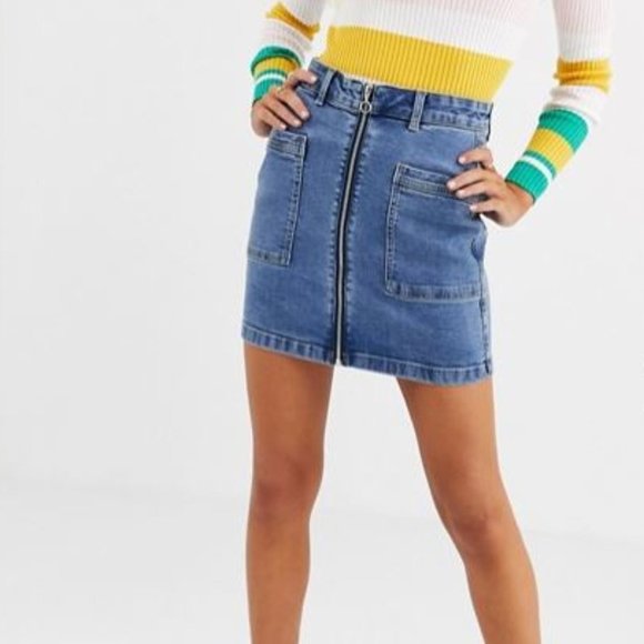 NWT Denim Jean Skirt - Picture 2 of 5